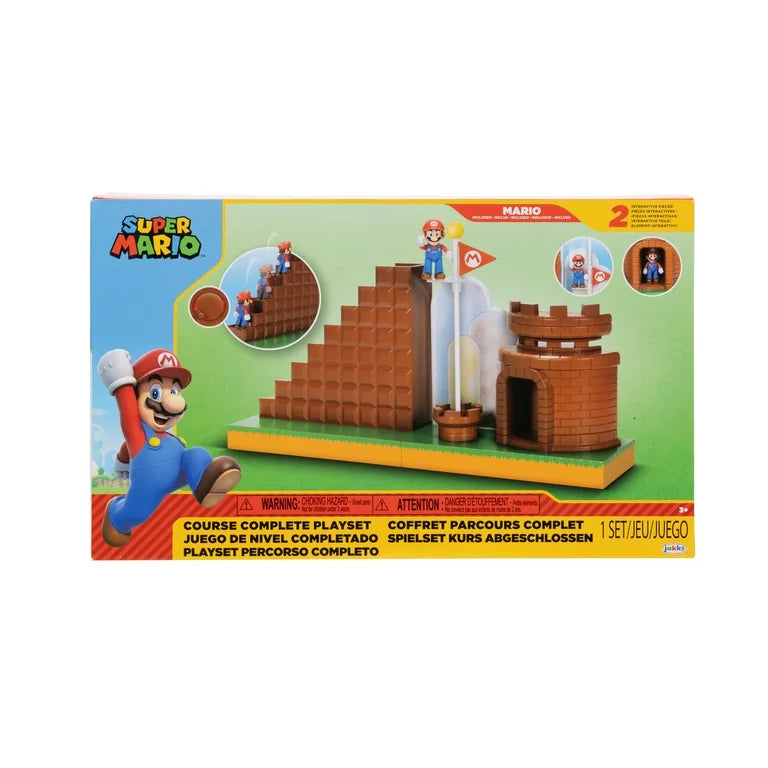 Nintendo Super Course Complete Playset Includes 2.5 inch Mario Action Figure