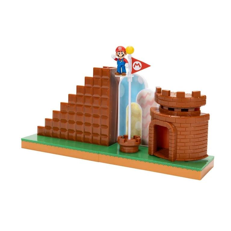 Nintendo Super Course Complete Playset Includes 2.5 inch Mario Action Figure
