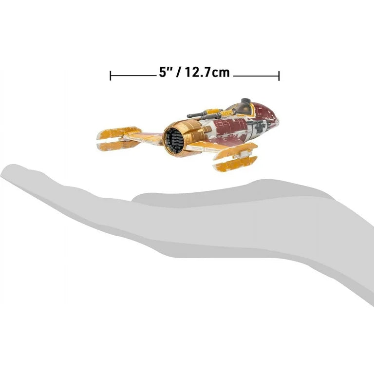 STAR WARS Micro Galaxy Squadron Fiend Fighter - 5 inch Vehicle with 1 inch Micro Figure Accessory