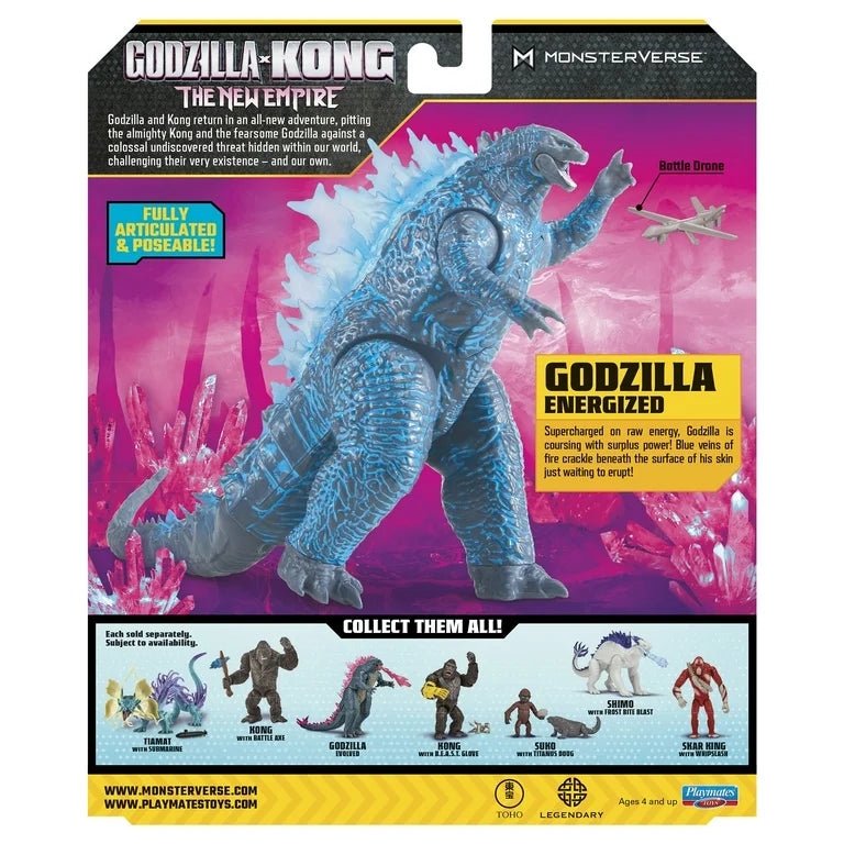 Godzilla x Kong: Energized Godzilla Figure with Battle Drone Accessory