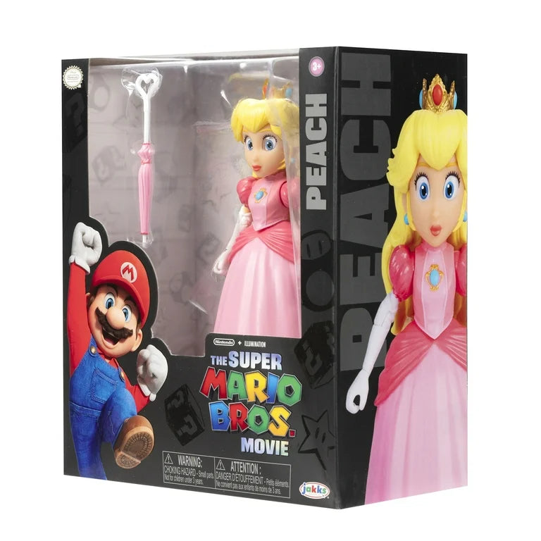 Nintendo Super Mario Movie 5 inch Princess Peach Action Figure with Umbrella Accessory