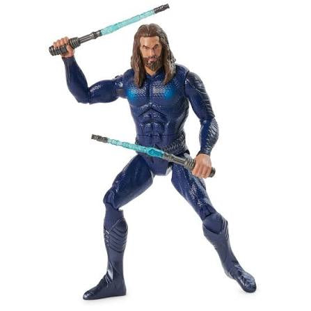 DC Comics, Double Strike Aquaman Action Figure, 12-inch, Stealth Suit, Lights & Sounds