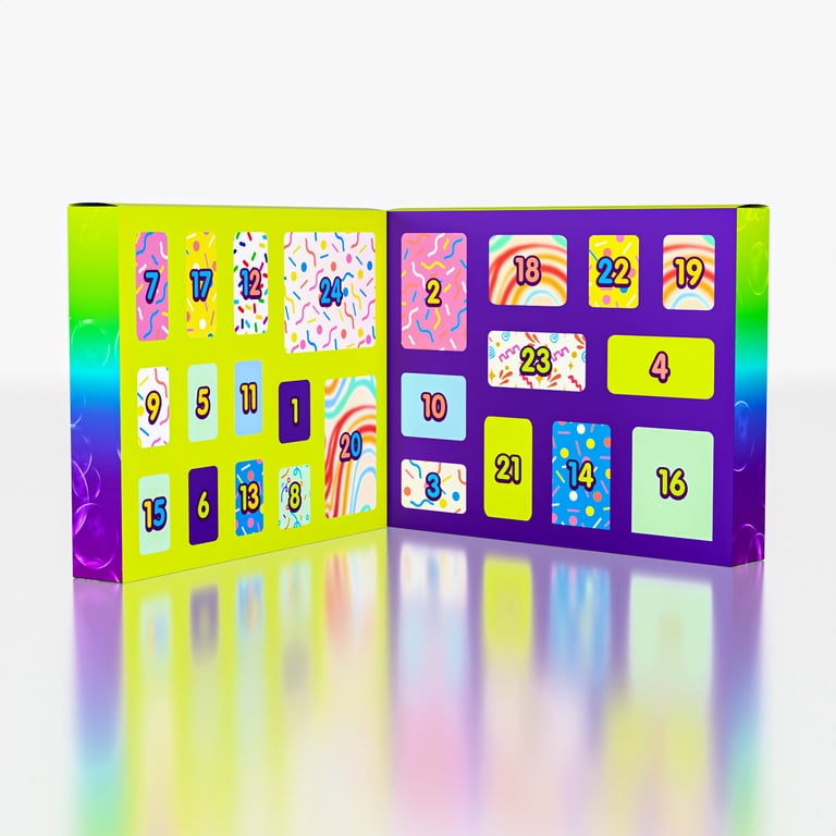 Taba Squishies 24-Day Countdown Calendar, 24-Piece Toy Advent Calendar