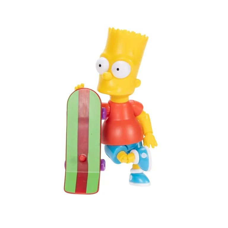 The Simpsons 5 inch Bart Simpson Action Figure with Skateboard Accessory
