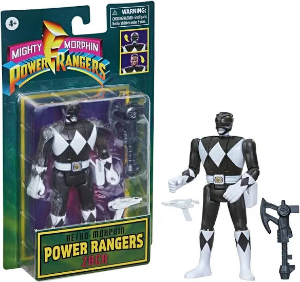 Hasbro Mighty Morphin Power Rangers Retro-Morphin Zack Action Figure