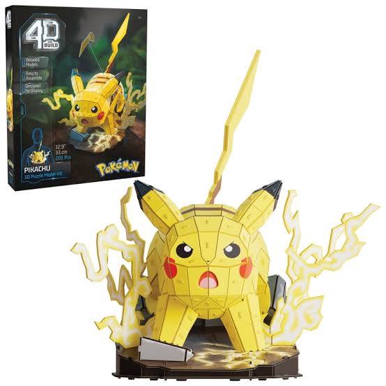 4D Build Pokémon Pikachu 3D Model Kit - 201 Pieces