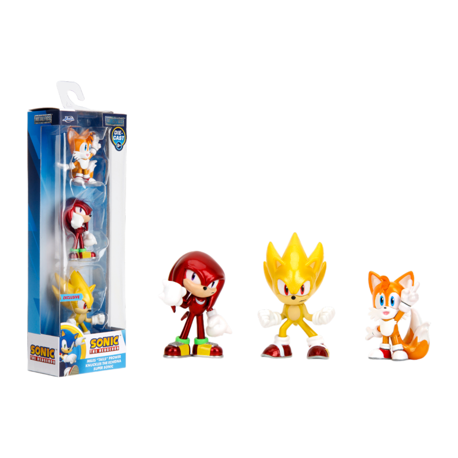Sonic The Hedgehog - 2.5" Metalfigs Diecast 3-Pack (Action Figure)