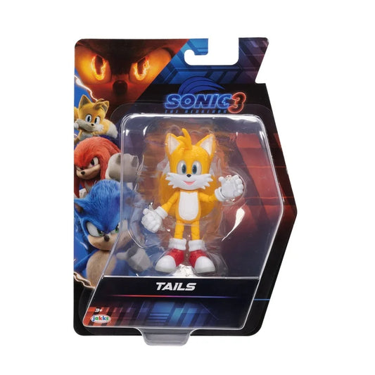 Sonic The Hedgehog 3 Movie 5 inch Tails Action Figure 20 Points of Articulation