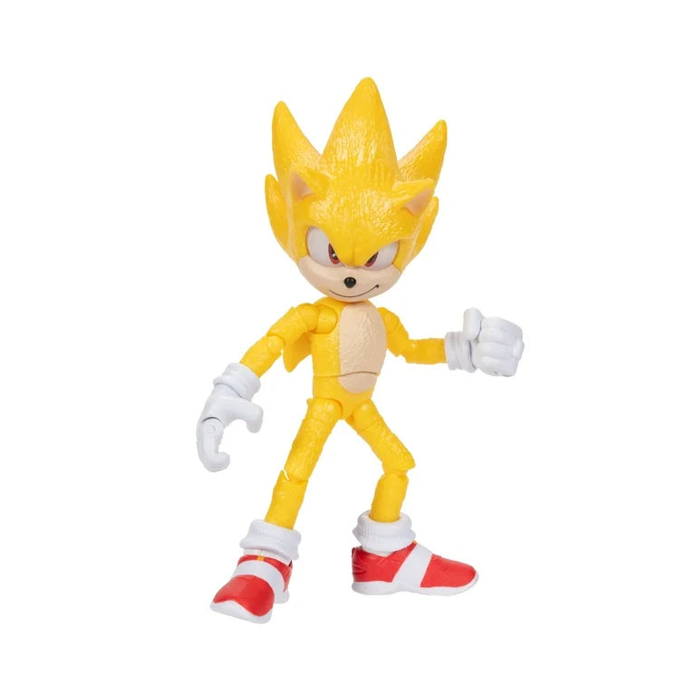 Sonic The Hedgehog 3 Movie 5 inch Super Sonic Action Figure 20 Points of Articulation