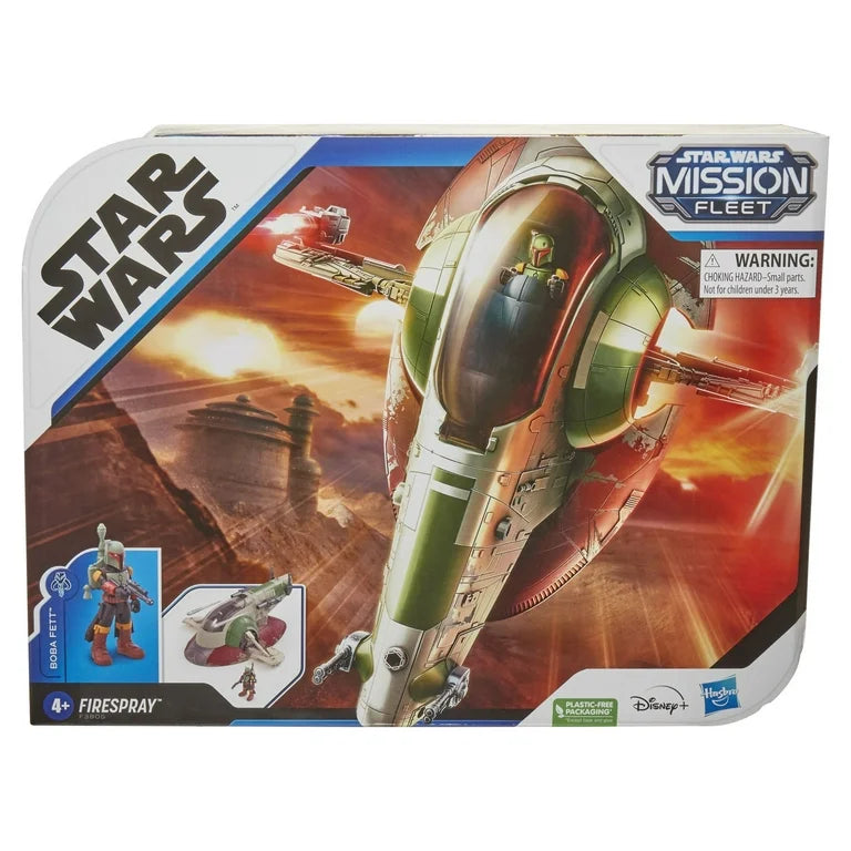 Star Wars Mission Fleet Starship Skirmish, Boba Fett Action Figure and Starship