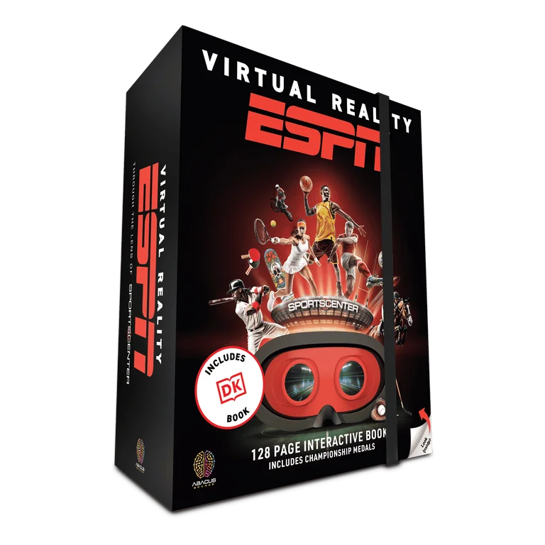 Virtual Reality ESPN! with DK Book by Abacus Brands | VR Goggles Included | Ages 8+ ￼