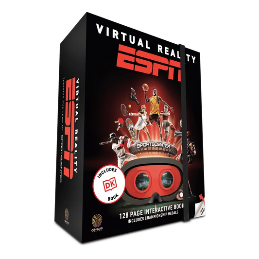 Virtual Reality ESPN! with DK Book by Abacus Brands | VR Goggles Included | Ages 8+ ￼