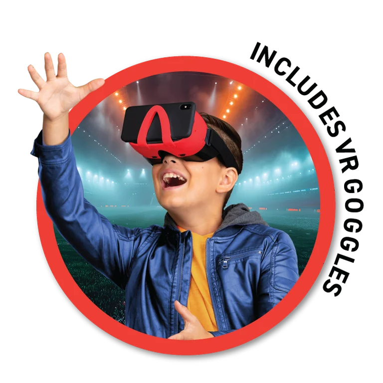 Virtual Reality ESPN! with DK Book by Abacus Brands | VR Goggles Included | Ages 8+ ￼