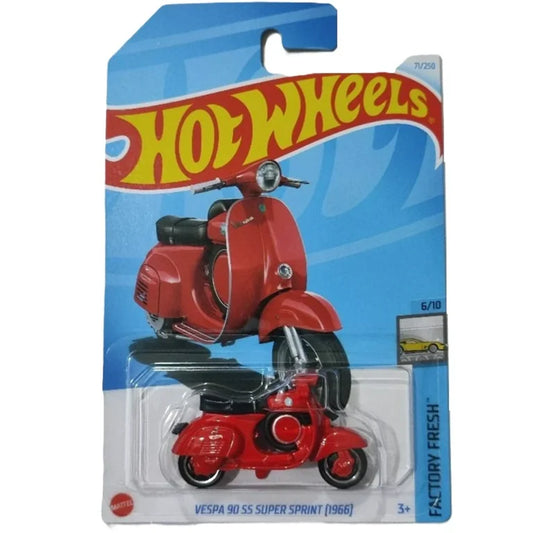 Hot Wheels Factory Fresh Vespa 90 SS Super Sprint 1966 Red Die Cast Toy Vehicle