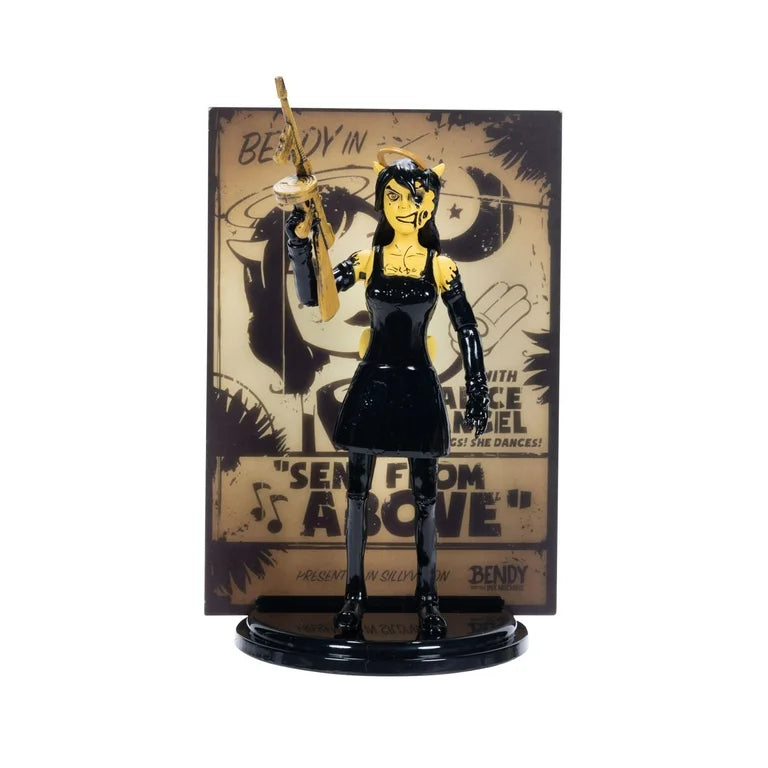 Bendy and the Ink Machine 5 inch Articulated Twisted Alice Action Figure with Tommy Gun