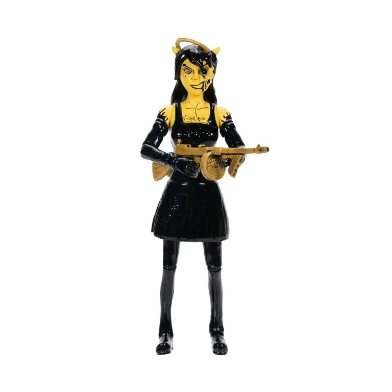 Bendy and the Ink Machine 5 inch Articulated Twisted Alice Action Figure with Tommy Gun