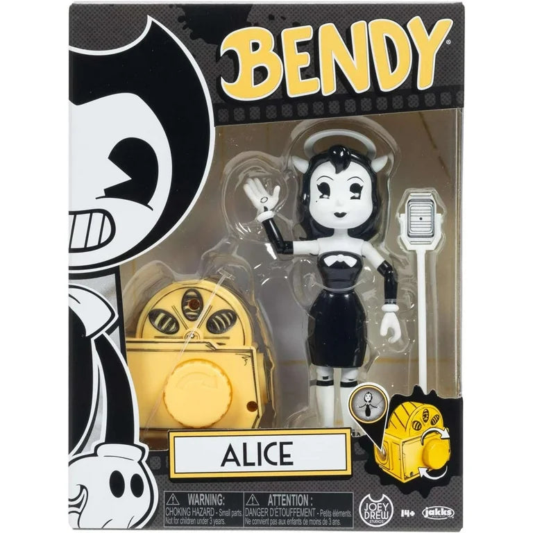 Bendy and the Ink Machine 5 inch Articulated Alice Action Figure with Microphone & Projector Accessory