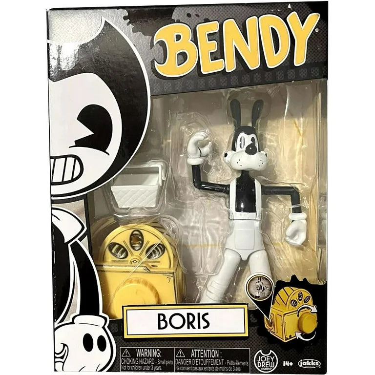 Bendy and the Ink Machine 5 inch Articulated Boris Action Figure with Picnic Basket & Projector Accessory