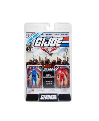 G.I. Joe a real American hero comic books with two figures cobra Commander Crimson guard