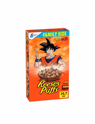 Reese’s puffs cereal, Dragon Ball, Z edition