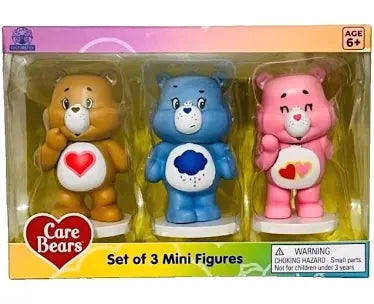 Care Bears mini figures set of three