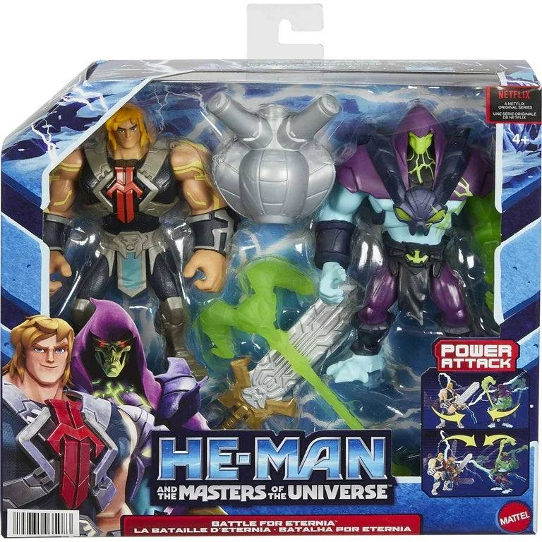 He-Man and The Masters of the Universe Battle for Eternia 2-Pack of MOTU Action Figure Toys