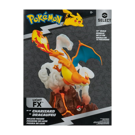 Pokémon Deluxe Charizard Collector’s Statue - 13 inch Deluxe Collector’s Statue with Light up Function