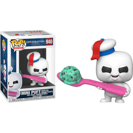 Funko pop Ghostbusters afterlife mini puft with ice cream scoop￼940