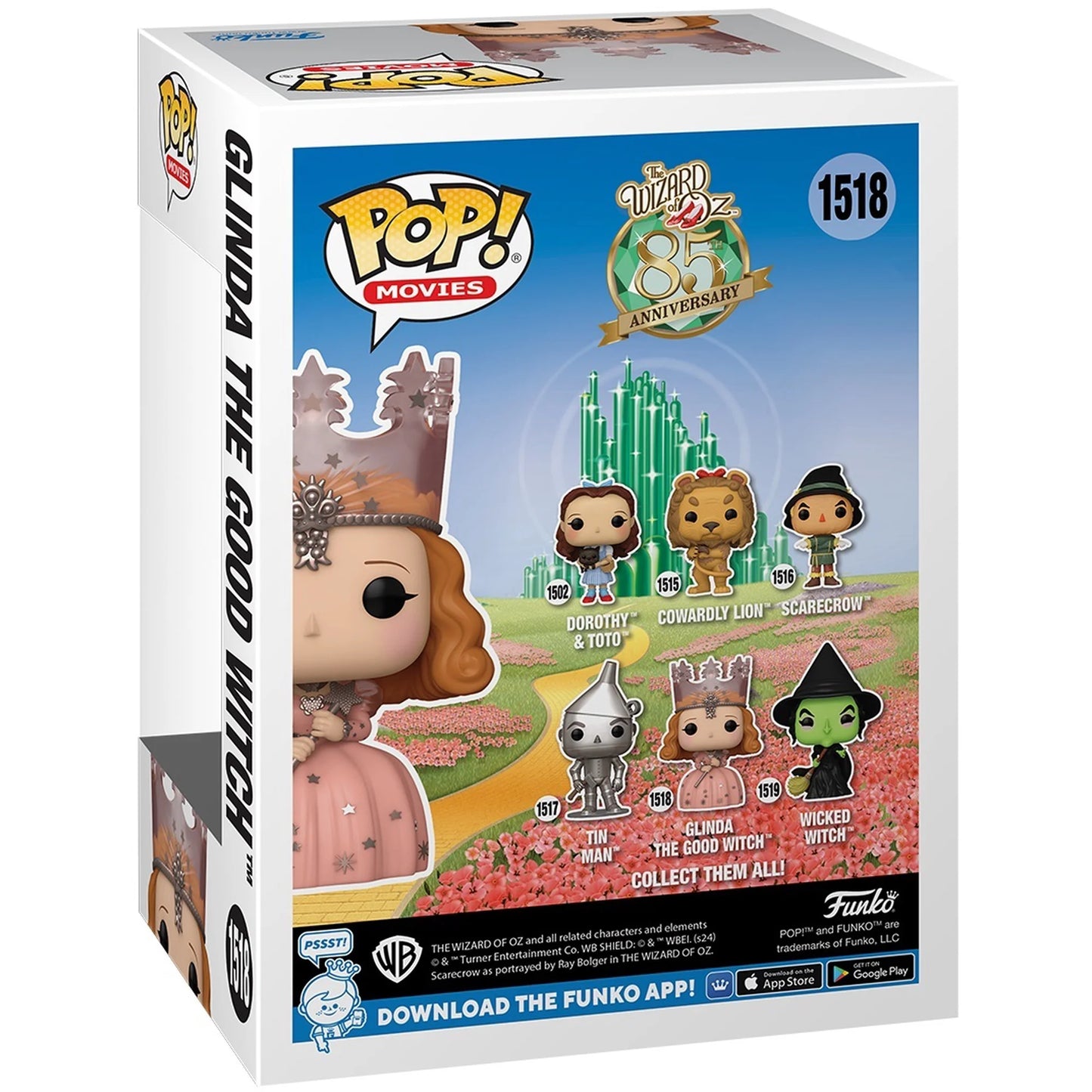 Funko Pop the Wizard of Oz 85th anniversary Glinda, the good witch 1518 ￼