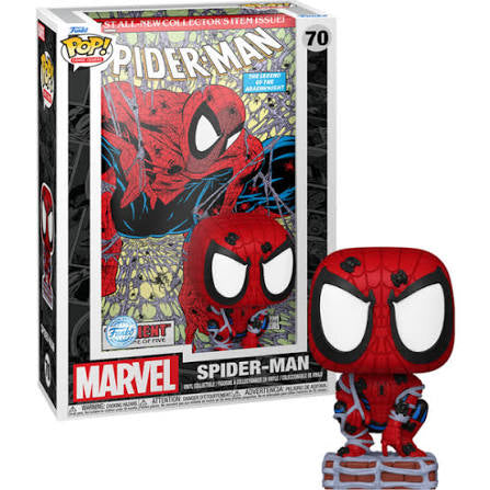 Funko pop Spider-Man with comic 70
