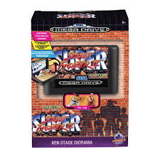 SEGA Genesis super street fighter Ken Stage diorama ￼
