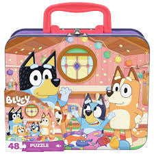 Bluey 48 piece puzzle lunchbox tin