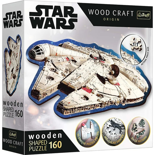 Star ward wood millennium falcon puzzle 160 pc