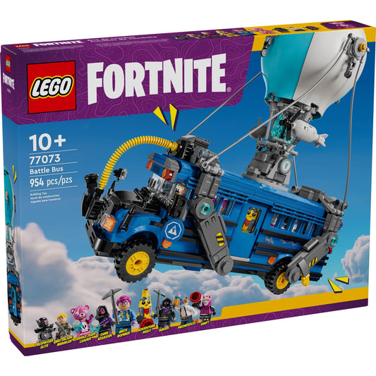 LEGO Fortnite Battle Bus - Collectible Fortnite Toy for Kids, Boys and Girls, Ages 10+ - Pretend Play Set with 9 Minifigures from Video Game - Gift Ideas for Fans - 77073