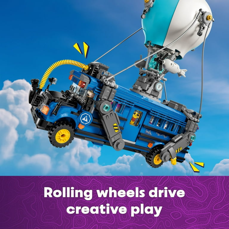 LEGO Fortnite Battle Bus - Collectible Fortnite Toy for Kids, Boys and Girls, Ages 10+ - Pretend Play Set with 9 Minifigures from Video Game - Gift Ideas for Fans - 77073
