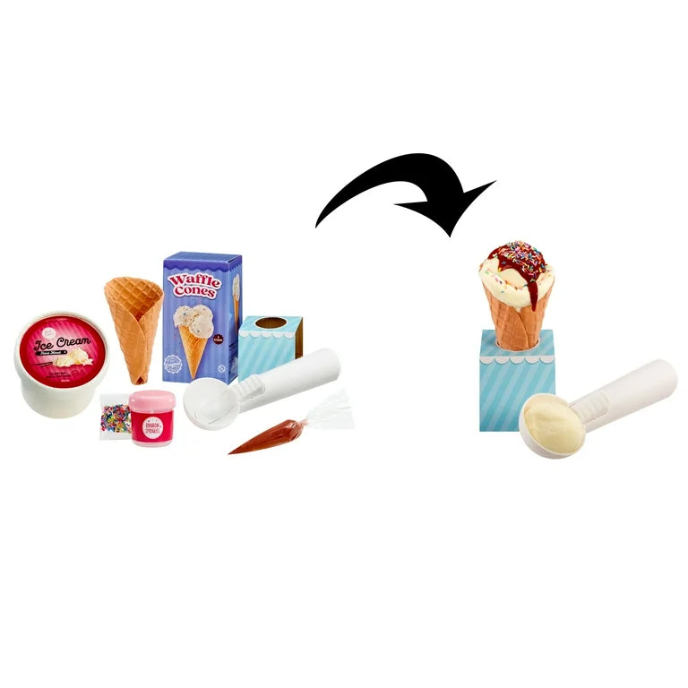 Slime Life Ice Cream Cone DIY Slime Kit, Make, Smash, and Stretch Your Food Slime, Ages 8+