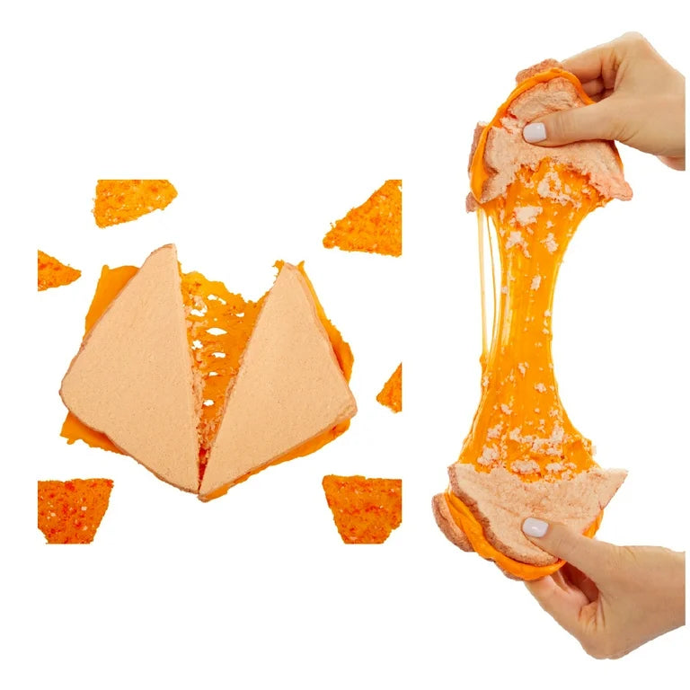 Slime Life Grilled Cheese with Chips DIY Slime Kit, Make, Smash, and Stretch Your Food Slime, Ages 8+