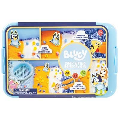 Bluey seek and find sensory bin