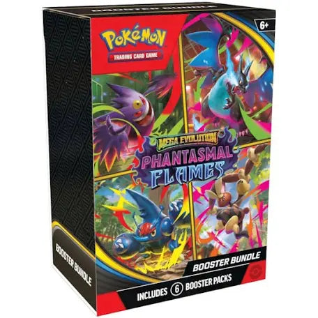 2025 Pokémon Mega Evolution
Phantasmal Flames Booster Bundle