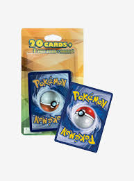 sealed hanger pack of 20 random Pokémon trading cards