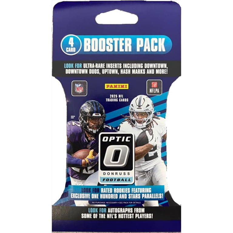 Panini 2025 Donruss Optic Football Booster Pack Trading Cards pack 94 (4cards per pack)