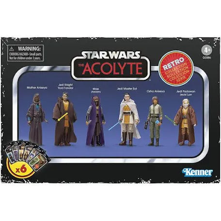 Hasbro Star Wars The Acolyte Retro Collection 6-Pack 3.75-inch action figure set
