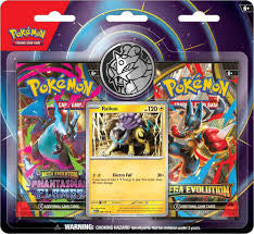 Pokemon TCG Raikou 2-Pack Blister sealed set featuring a foil promo card and metallic coin