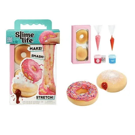 Slime Life Pink Icing Round & Jelly Filled Donuts DIY Slime kit