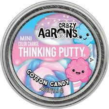 Crazy Aaron's Thinking Putty Mini Tins in the "Cotton Candy" scent
