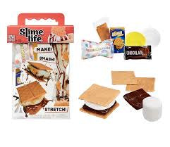 Slime Life S'mores DIY Slime Kit, Make, Smash, and Stretch Your Food Slime