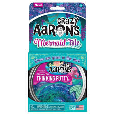 Crazy Aarons thinking putty mermaid tail tin