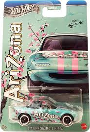 Hot Wheels '91 Mazda MX-5 Miata Arizona Tea Silver Series diecast car