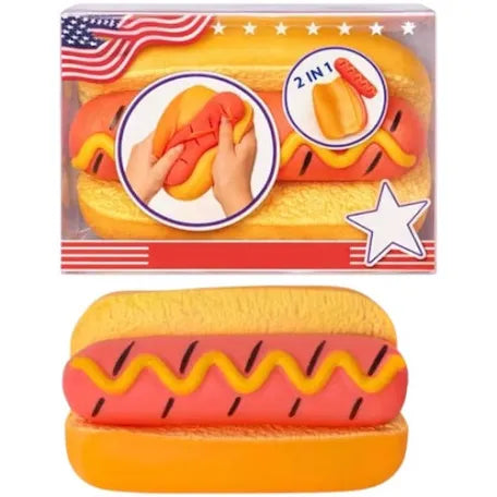 Hotdog squeezy squishy toy
