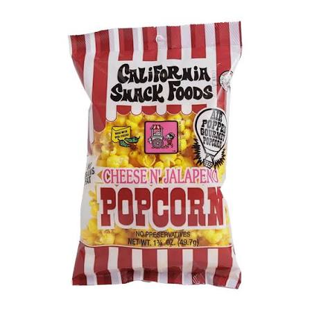 California snack popcorn jalapeno cheese